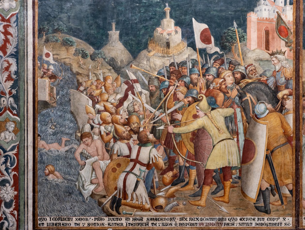 اللوحات الجدارية ، التفاصيل بواسطة إيلاريو وغيره Ugolino di Prete