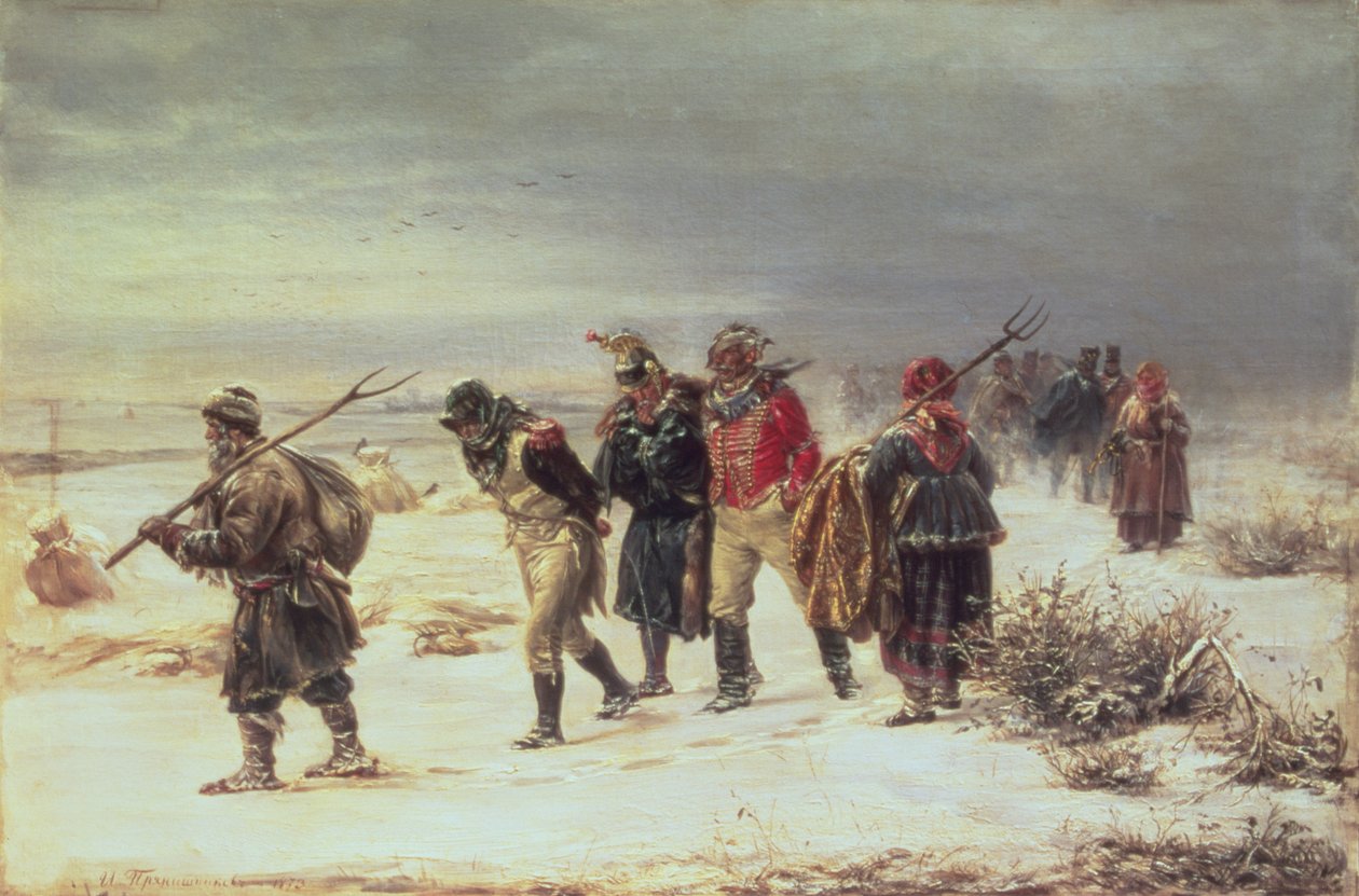 في عام 1812 (التراجع من موسكو) 1873 بواسطة إلاريون ميخائيلوفيتش بريانيشنيكوف