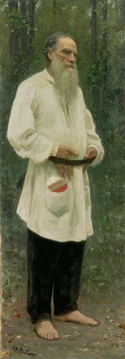 صورة ليف تولستوي (1828-1910) 1901 بواسطة ايليا افيموفيتش ريبين