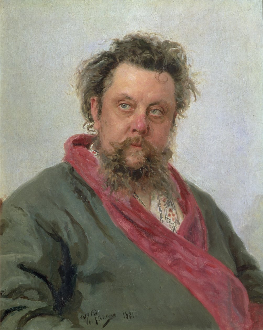 صورة متواضعة بتروفيتش موسورجسكي (1839-1881) 1881 بواسطة ايليا افيموفيتش ريبين