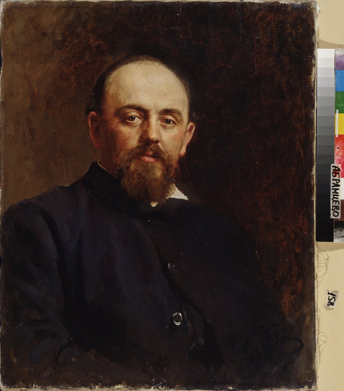صورة ساففا مامونتوف (1841-1918) ، مؤسس أول أوبرا روسية خاصة. لوحة إيليا يفيموفيتش ريبين (إيليا ريبين) (1844-1930) ، زيت على قماش بواسطة ايليا افيموفيتش ريبين
