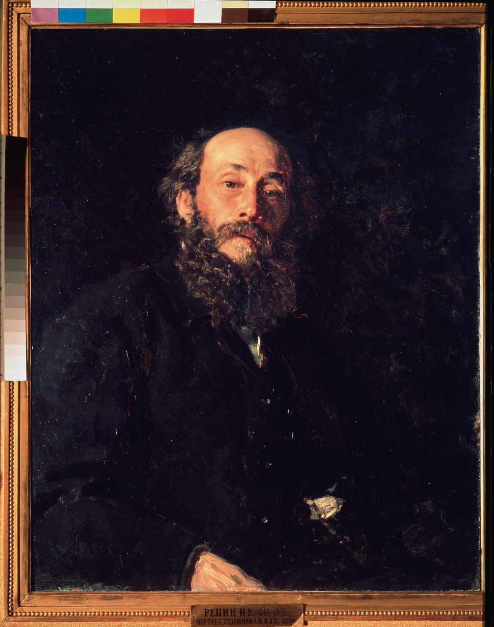 صورة للفنان نيكولاي جي (جاي) (1831-1894). لوحة إيليا ريبين (إيليا ريبين) (1844-1930) ، زيت على قماش بواسطة ايليا افيموفيتش ريبين