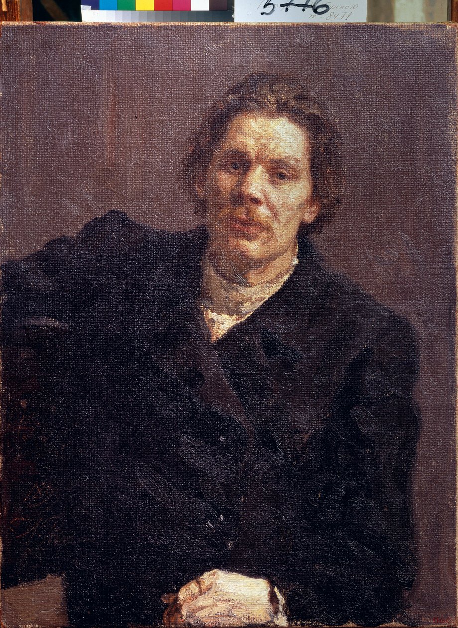 صورة للكاتب ماكسيم جوركي (1868-1939). (صورة شخصية للمؤلف م. جوركي). لوحة إيليا ريبين (إيليا ريبين) (1844-1930) ، زيت على قماش بواسطة ايليا افيموفيتش ريبين