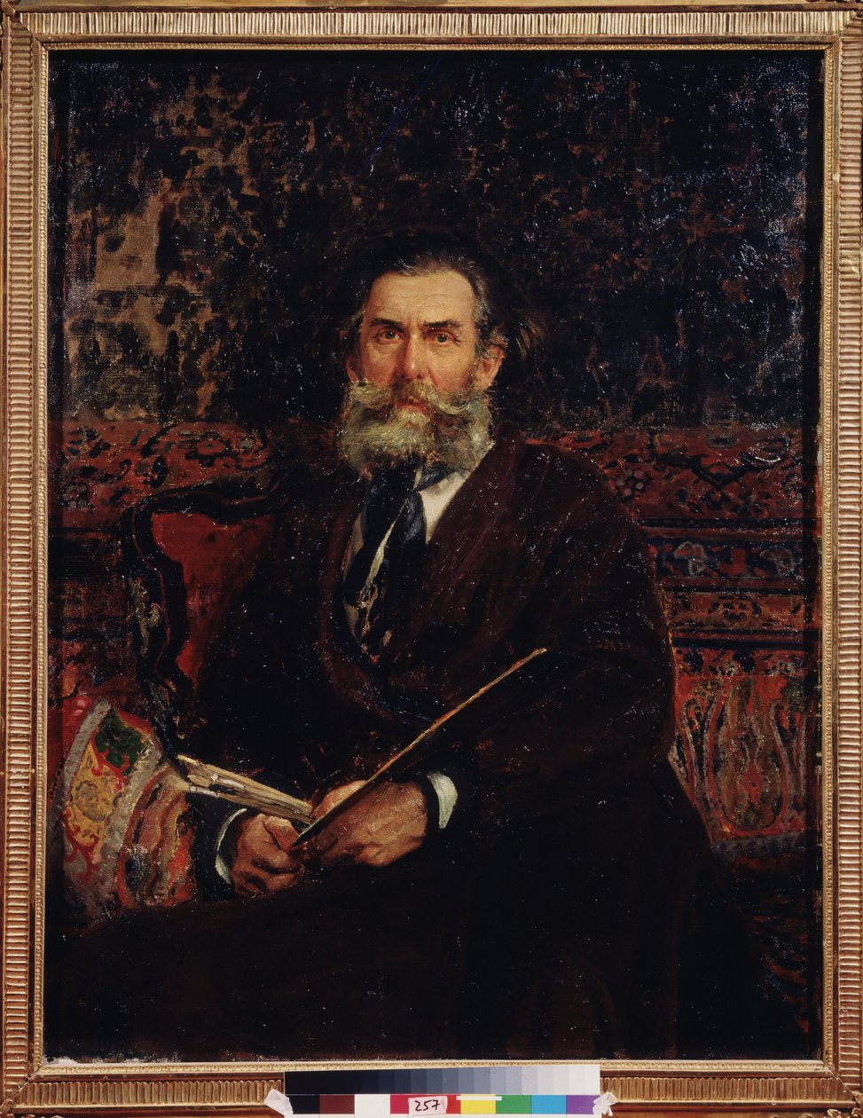 Portrait du peintre Alexey Bogolyubov (Bogolyubov y Bogolyubov) (1824-1896). Peinture de Ilya Yefimovitch Repin (Ilya Repine) (1844-1930) ، huile sir toile بواسطة ايليا افيموفيتش ريبين