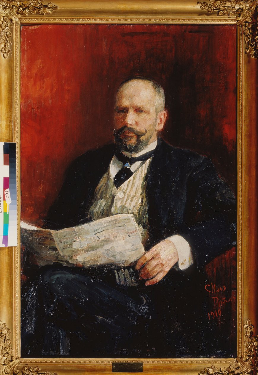 صورة لرئيس الوزراء بيوتر أ. ستوليبين (بيوتر ستوليبين) (1862-1911). لوحة إيليا يفيموفيتش ريبين (إيليا ريبين) (1844-1930) ، زيت على قماش بواسطة ايليا افيموفيتش ريبين