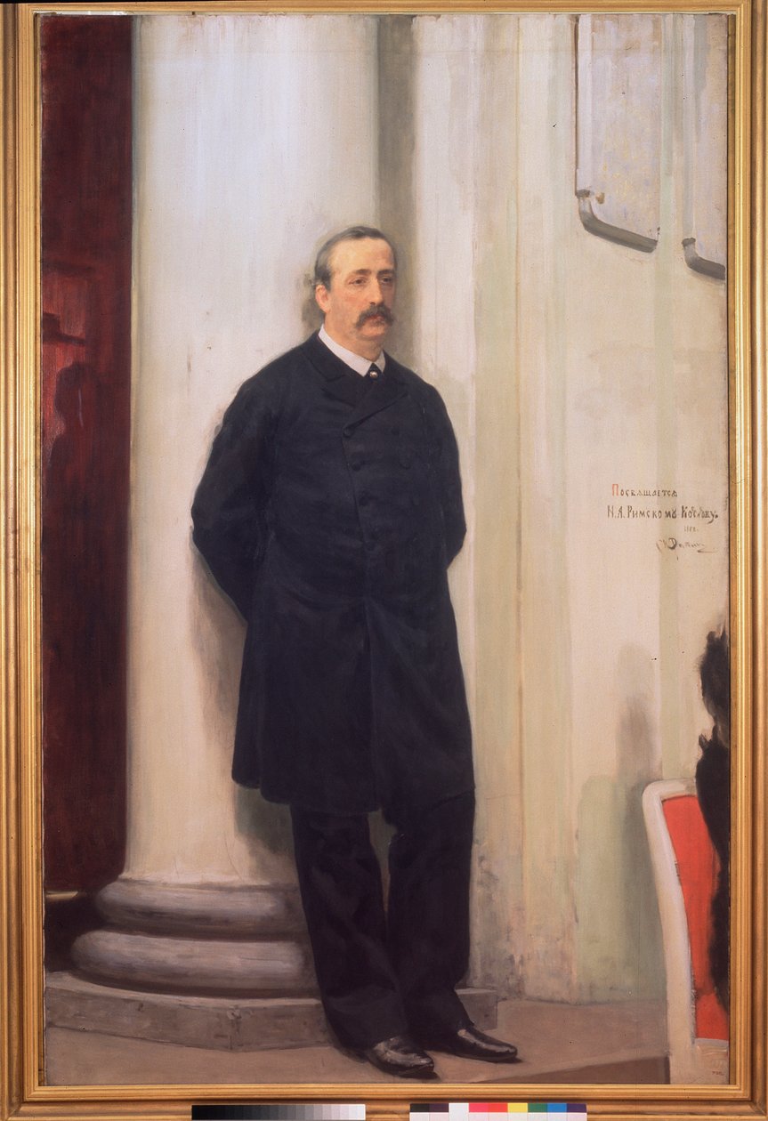 صورة للملحن والكيميائي ألكسندر بورودين (1833-1887) بواسطة ايليا افيموفيتش ريبين