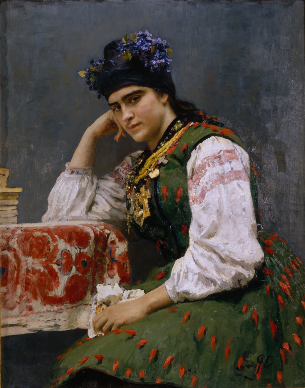 صورة صوفيا Dragomirova-Lukomskaya ، 1889 بواسطة ايليا افيموفيتش ريبين