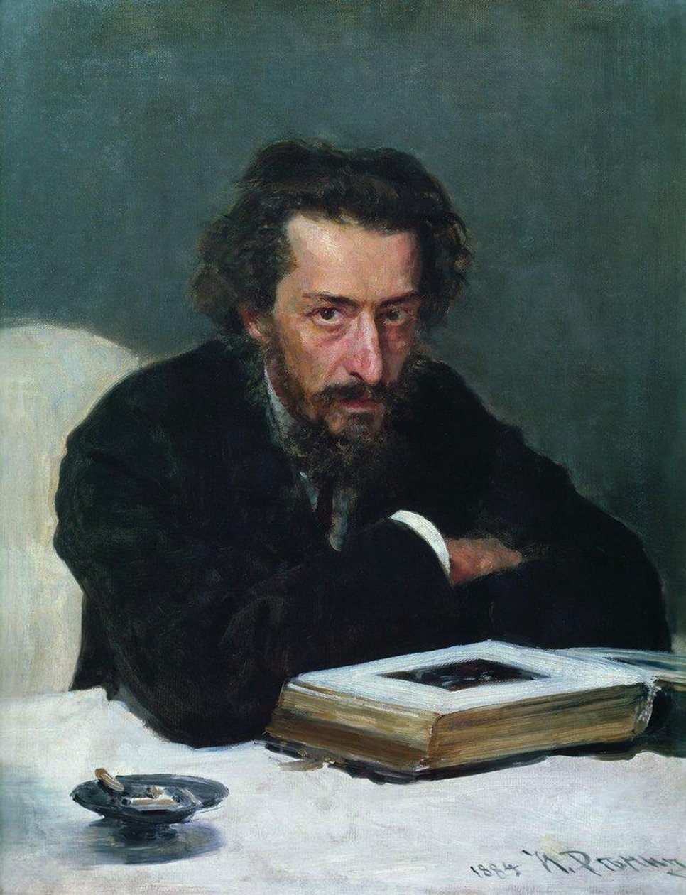 صورة الملحن Pavel Ivanovich Blaramberg ، 1884 بواسطة ايليا افيموفيتش ريبين