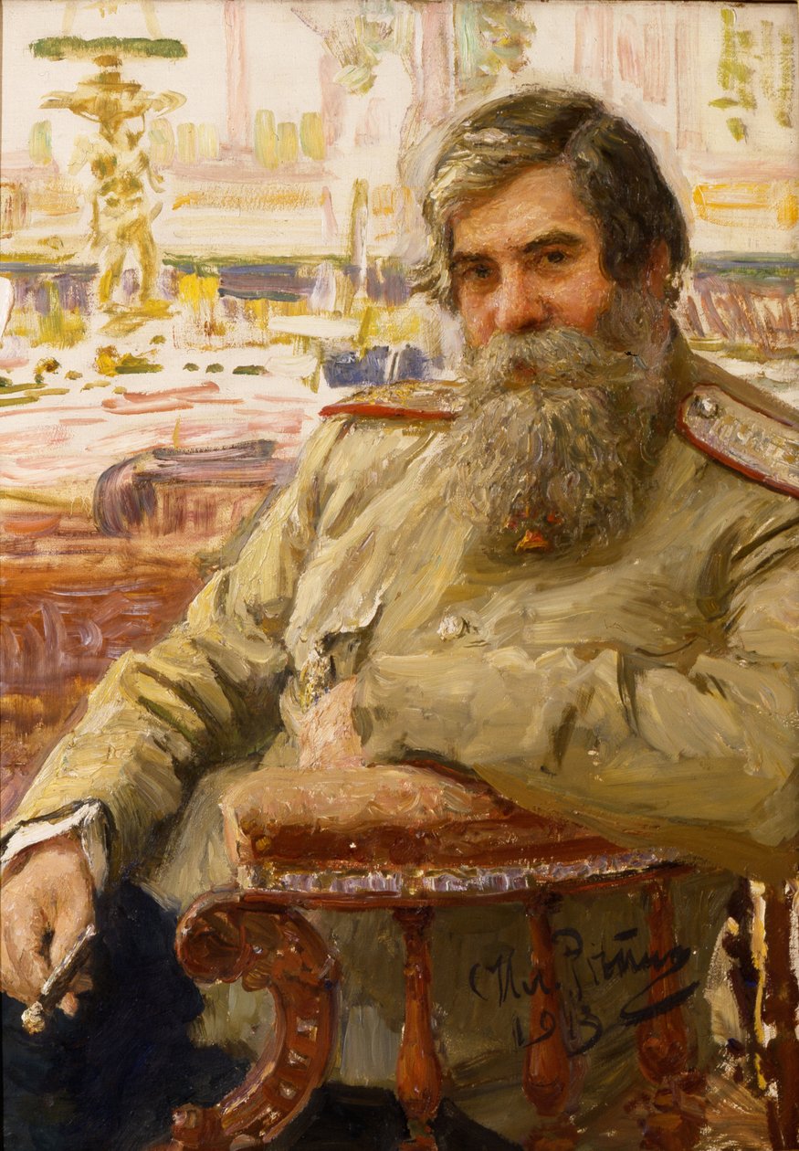 صورة لعالم الفيزيولوجيا العصبية والطبيب النفسي فلاديمير بختيريف 1857-1927 ، 1913 بواسطة ايليا افيموفيتش ريبين