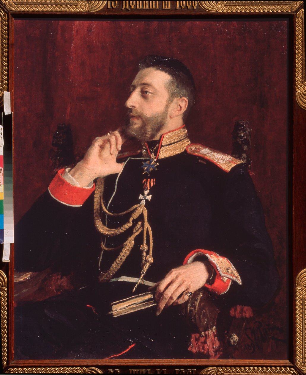 صورة للشاعر ك. (دوق روسيا الأكبر كونستانتين كونستانتينوفيتش) (1858-1915) بواسطة ايليا افيموفيتش ريبين