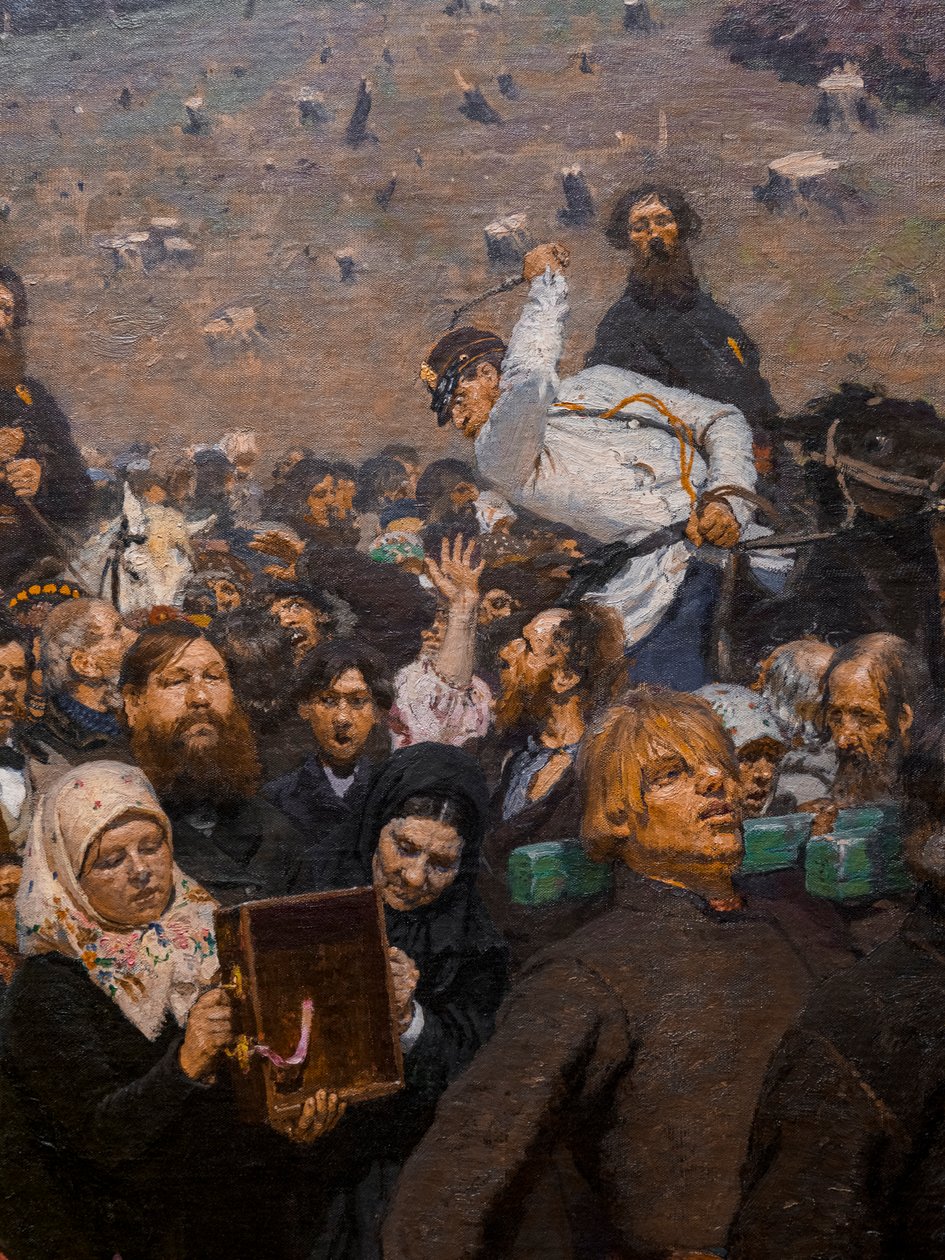 العملية الدينية في محافظة كورك (تفصيل) بواسطة ايليا افيموفيتش ريبين