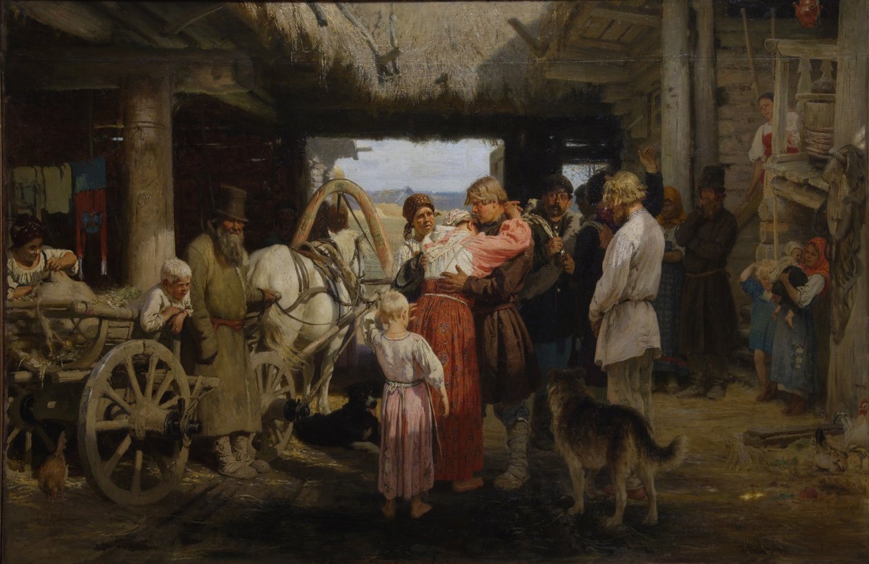 تجنيد الوداع ، 1879 بواسطة ايليا افيموفيتش ريبين