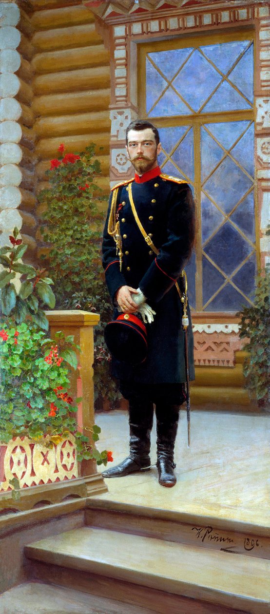 القيصر نيقولا الثاني ملك روسيا 1896. بواسطة ايليا افيموفيتش ريبين