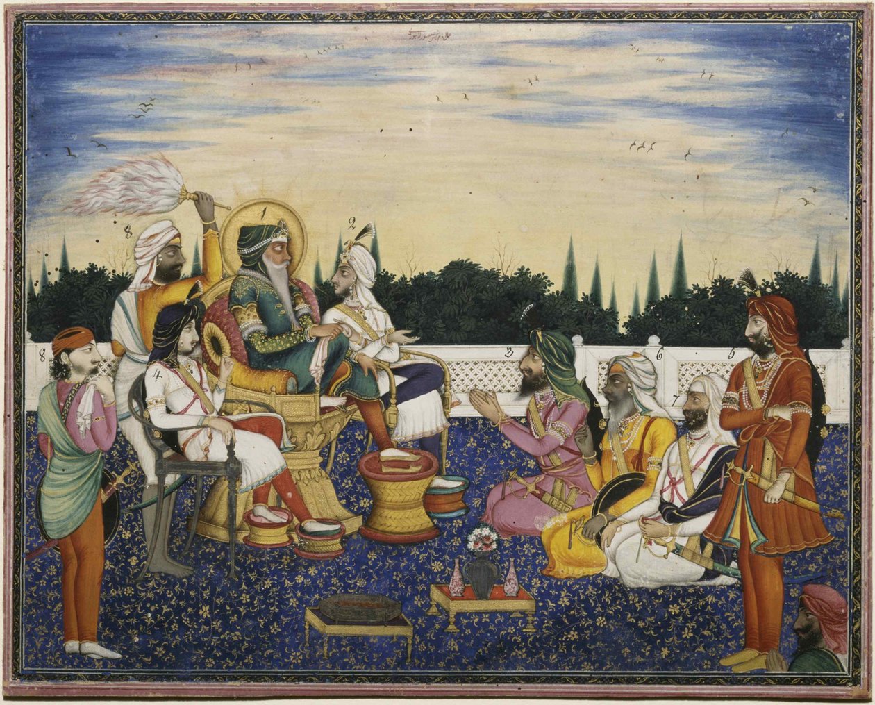 مهراجا رانجيت سينغ ، 1841. بواسطة الإمام بخش لاهوري
