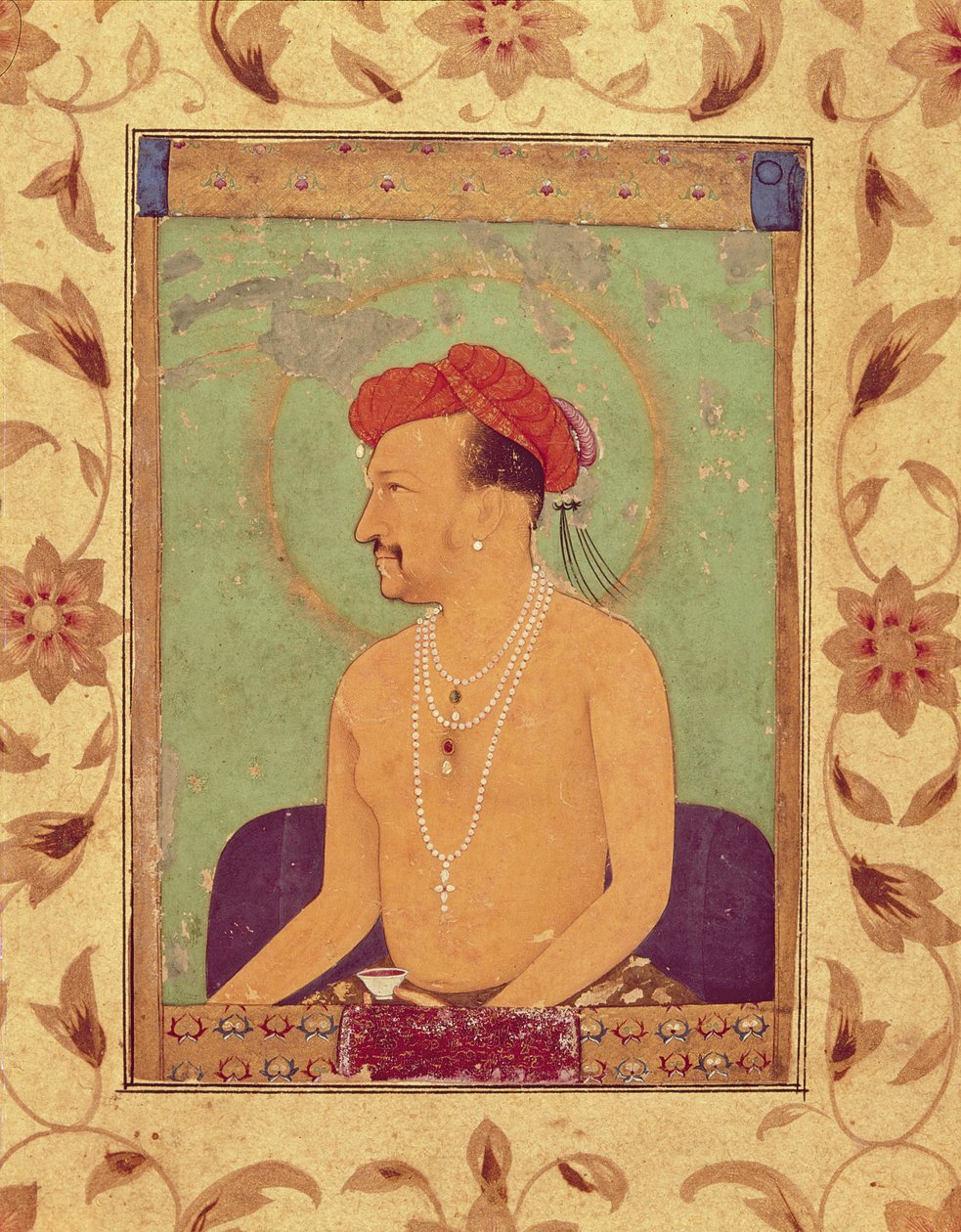 الإمبراطور جهانكير (1569-1627) بواسطة المدرسة الهندية