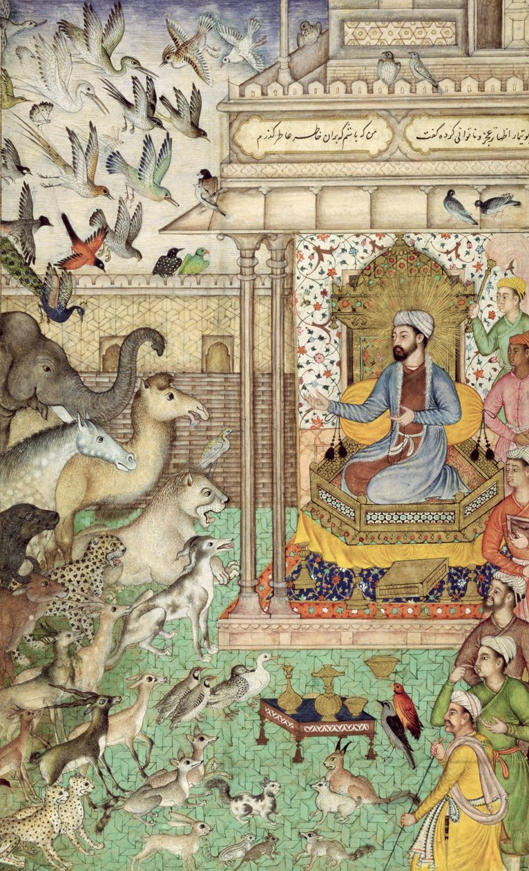 في. 04 ، ص. ٧٤ و الملك سليمان والحيوانات ، ص ١٥٩٥ بواسطة المدرسة الهندية
