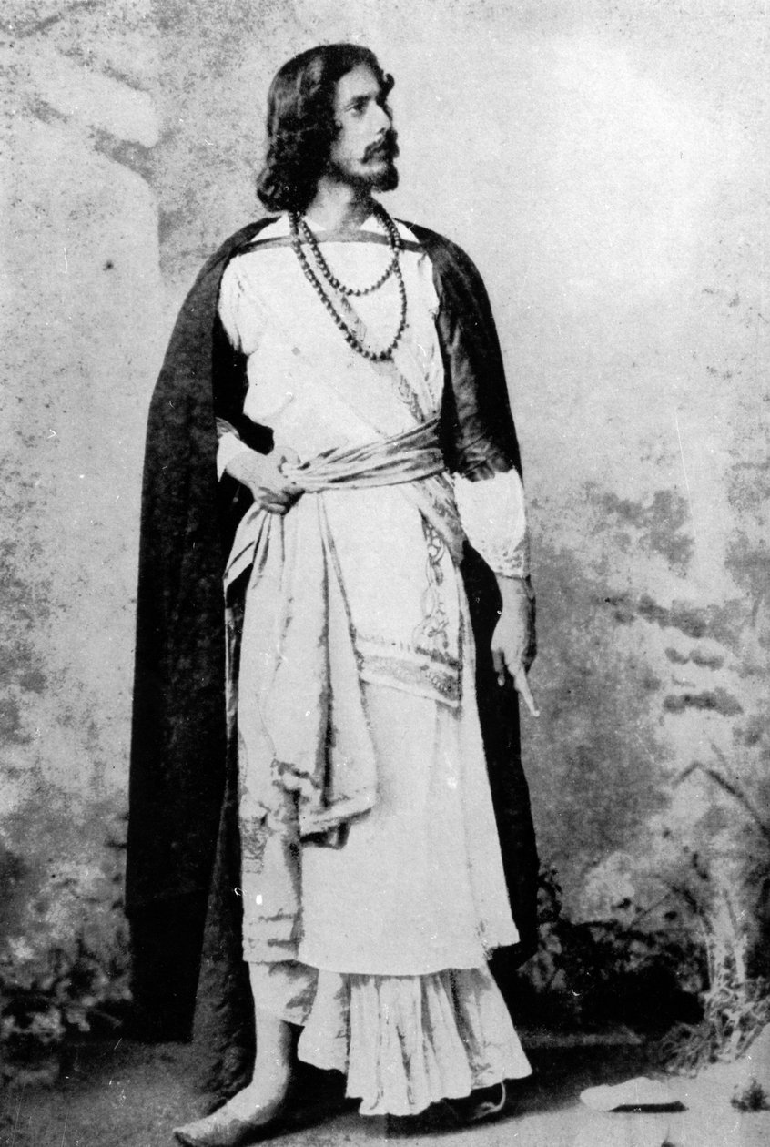 رابيندراناث طاغور ، 1880-90 بواسطة مصور هندي