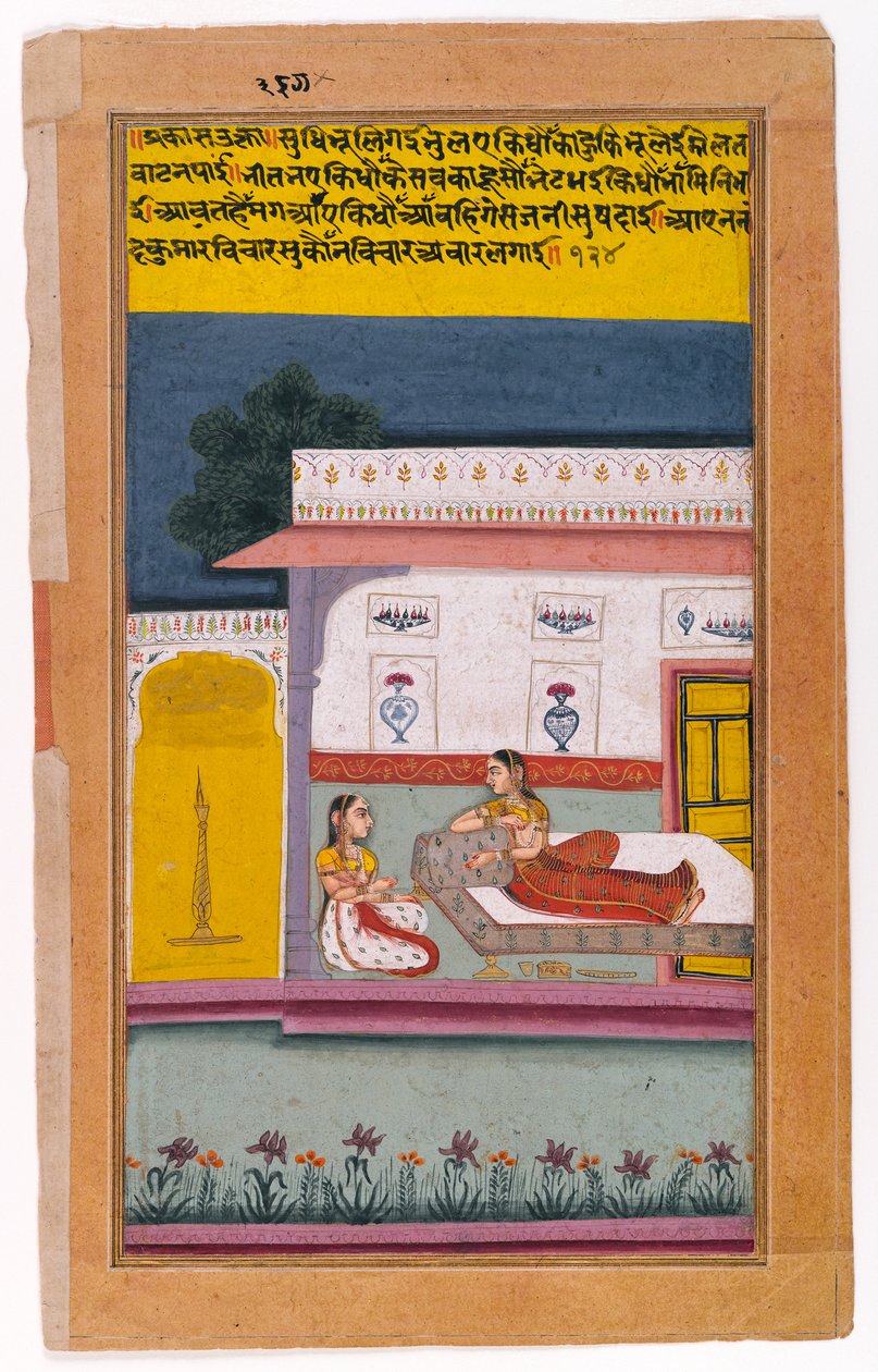 نايكا تنتظر عشيقها ، بيكانر ، راجستان ، c.1700-25 بواسطة المدرسة الهندية