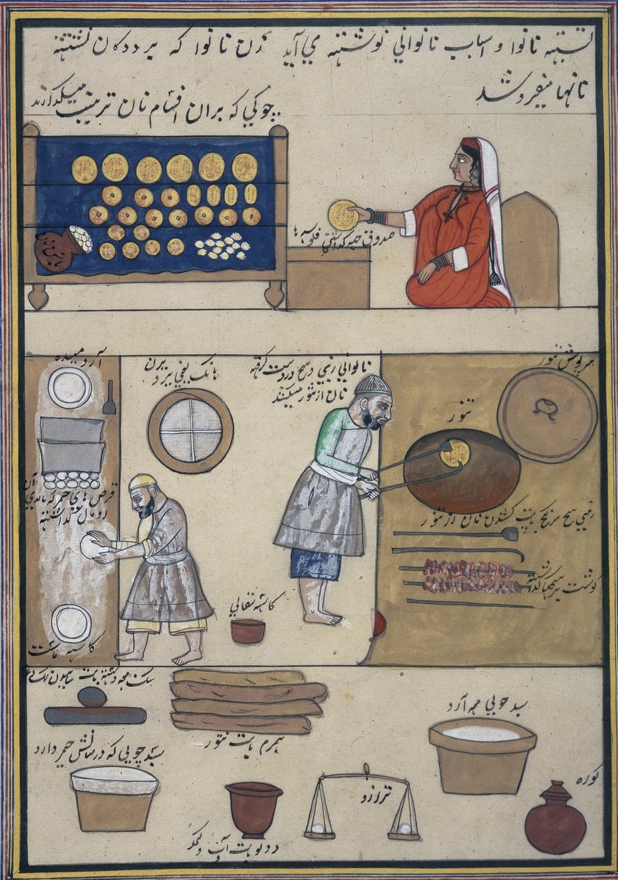 "ألبوم الصفقات الكشميرية" حوالي عام 1860 (ألوان مائية على ورق) بواسطة المدرسة الهندية