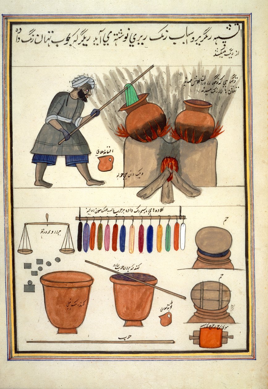 "ألبوم الصفقات الكشميرية" حوالي عام 1860 (ألوان مائية على ورق) بواسطة المدرسة الهندية