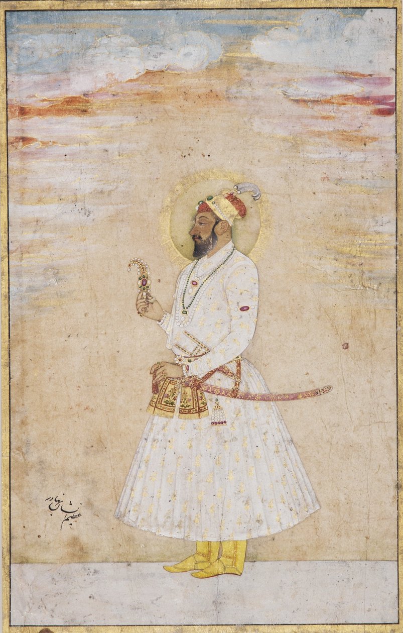 عظيم لنا شان بهادور ، 1720 سنة (مرحاض غير شفاف وذهب على ورق) بواسطة المدرسة الهندية