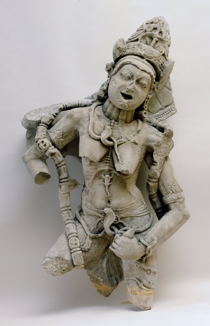 Chamunda ، ثقافة Hinglajgarh ، 1000 م (الحجر الرملي) بواسطة المدرسة الهندية