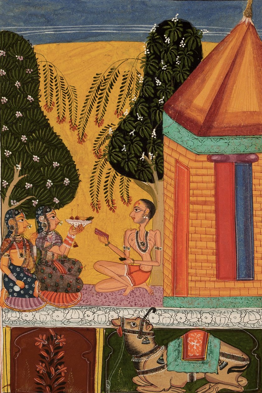 Devgandharati Ragini ، c.1665 (مرحاض غير شفاف ، ميكا وذهب على ورق) بواسطة المدرسة الهندية