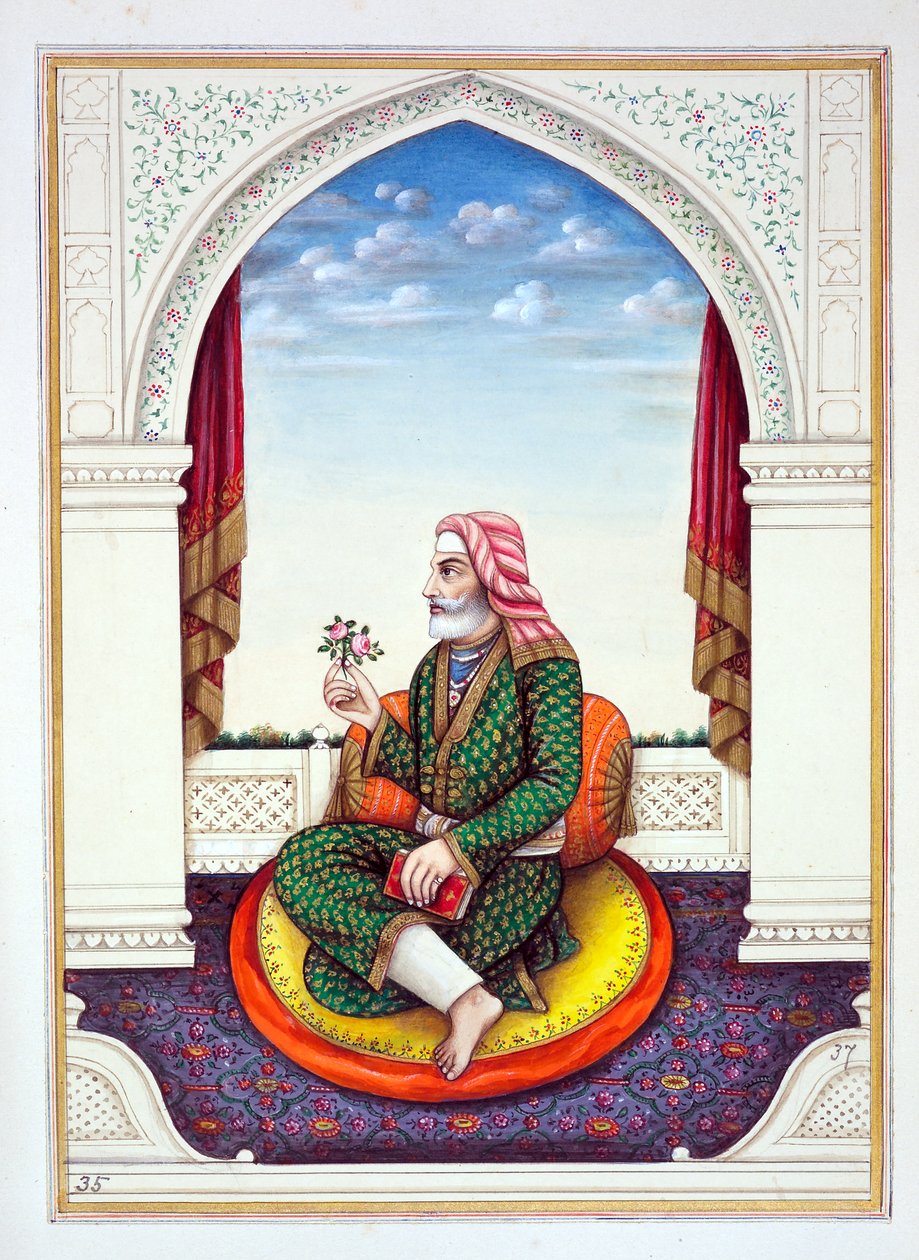 Dewan Sawan Mal (Multanwala) ، من مملكة البنجاب ، حكامها ورؤساءها ، المجلد الثاني ، مجلد من 30 دراسة مائية بالألوان المائية لفنان هندي غير معروف ، c.1840 (مرحاض على ورق) بواسطة المدرسة الهندية