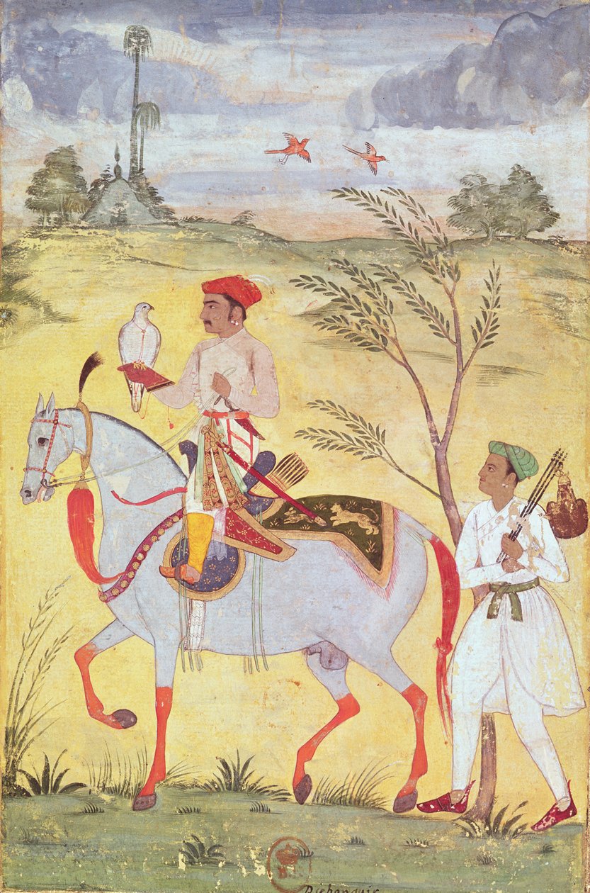 الإمبراطور جهانكير (1569-1627) بواسطة المدرسة الهندية
