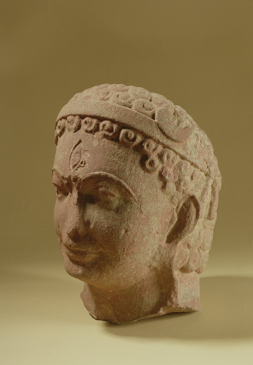 رأس سيفا ، Mathura (الحجر الرملي الأحمر) بواسطة المدرسة الهندية