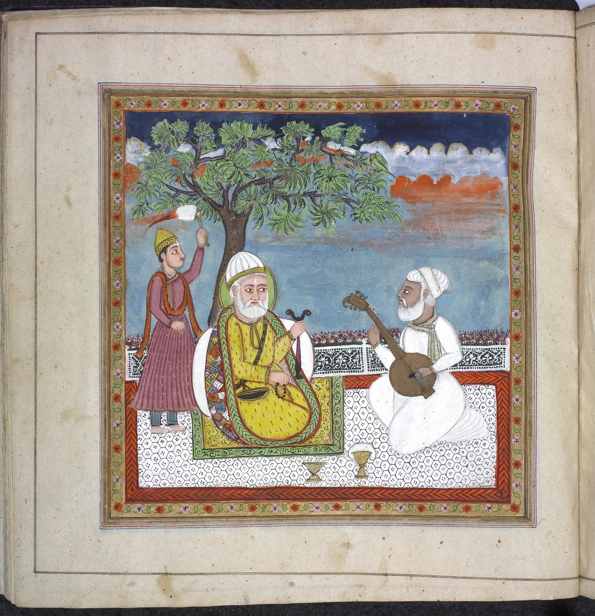 Panj.D.4 f.9 (يسار) ، كتاب صلاة راني جندان بواسطة المدرسة الهندية