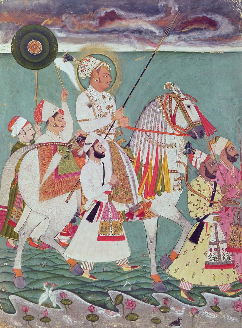 صورة المهراجا أجيت سينغ من جودبور (1678-1724) بواسطة المدرسة الهندية