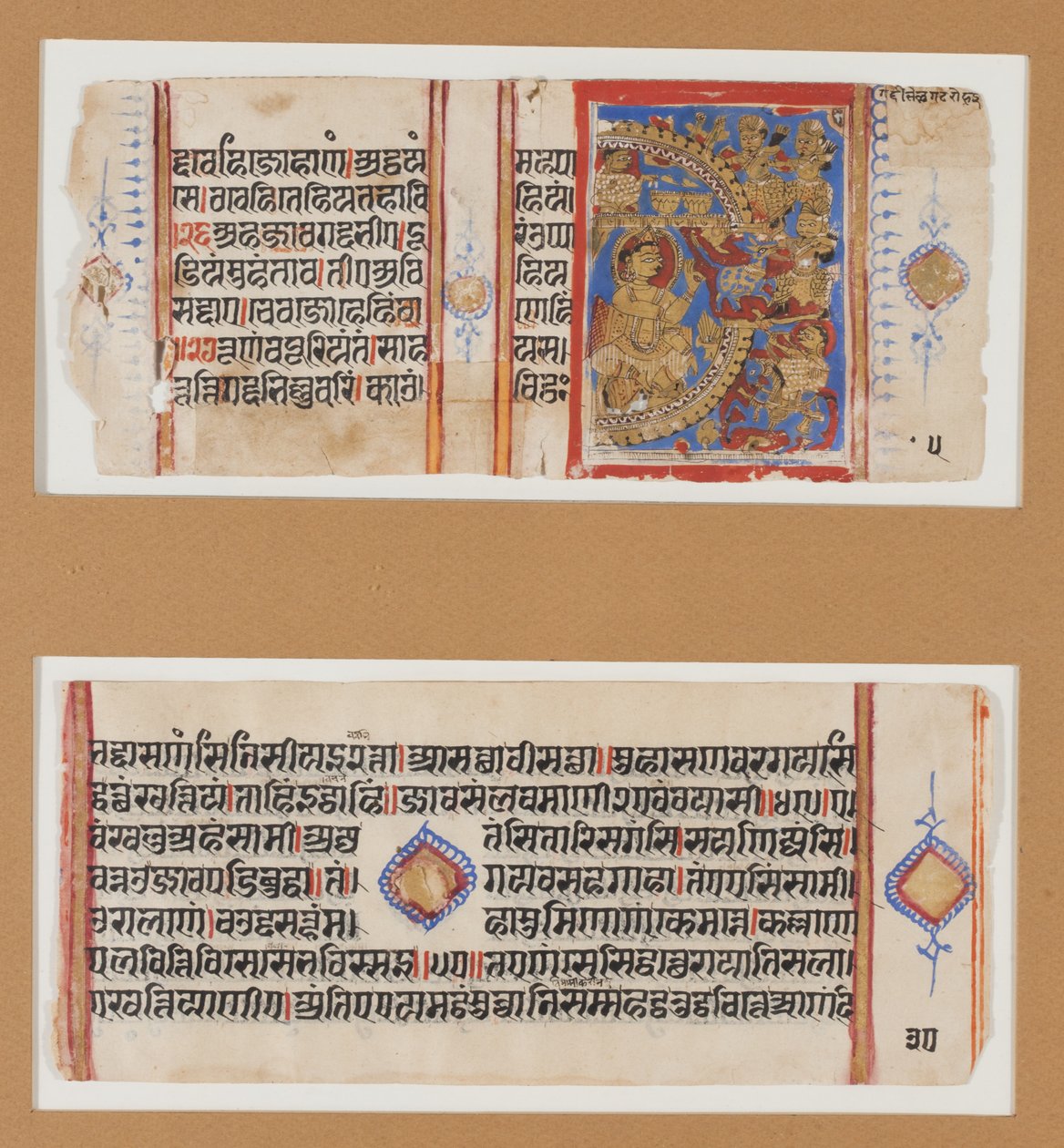 حصار الأجايمي. ذبح المؤخرة السحرية ، حوالي 1600-1625 (تمبرا ، ذهب ، حبر على ورق) بواسطة المدرسة الهندية