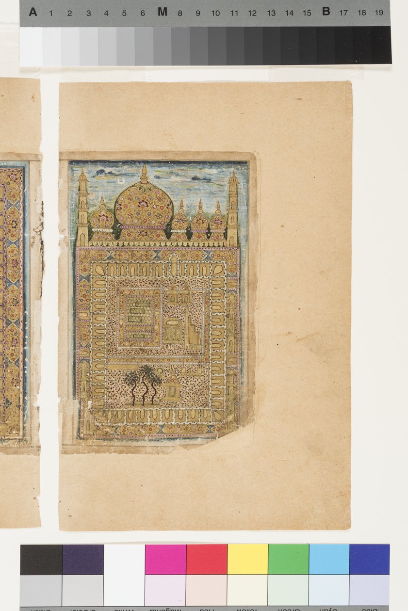 ضريح النبي في المدينة المنورة ، حوالي 1660 بواسطة المدرسة الهندية