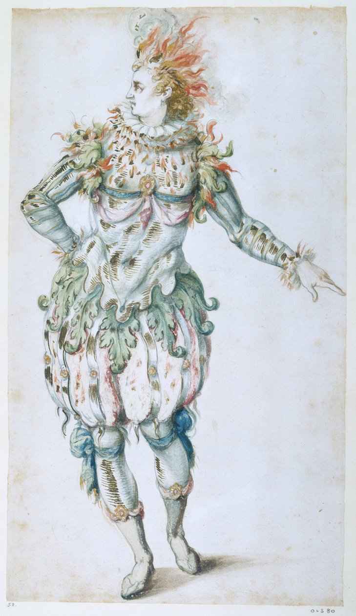 A Star Masquer (watercolor on paper) بواسطة إنيجو جونز