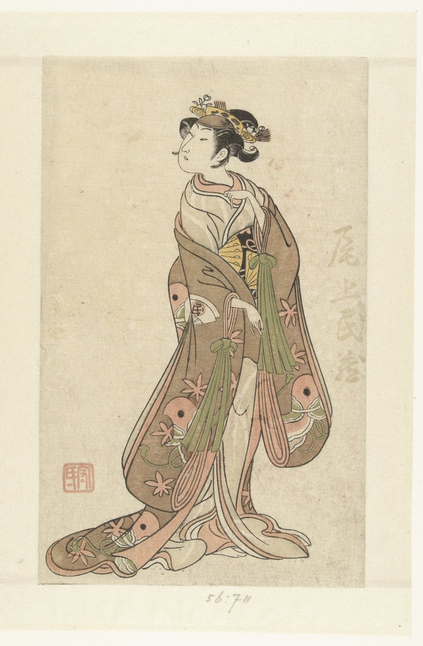 من الممثل Onoe Tamizo الأول في الدور الرئيسي Onoe Tamizo (العنوان على الكائن) بواسطة إيبيتسوساي بانشو