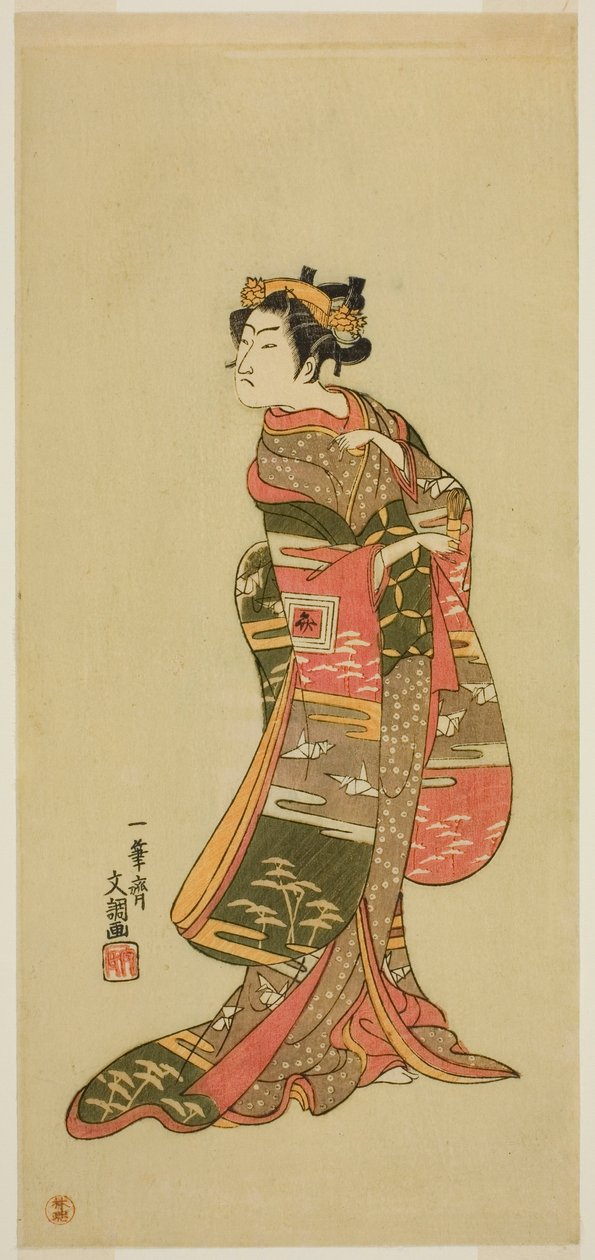 الممثل Ichikawa Benzo في دور مجهول بواسطة إيبيتسوساي بانشو