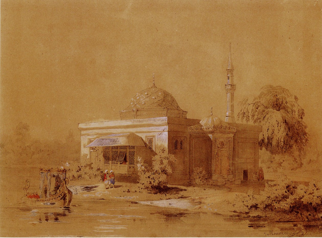 مشروع جناح الحمام التركي في حديقة كاترين في تسارسكوي سيلو ، ج. 1850 بواسطة إيبوليت أنتونوفيتش مونيغيتي