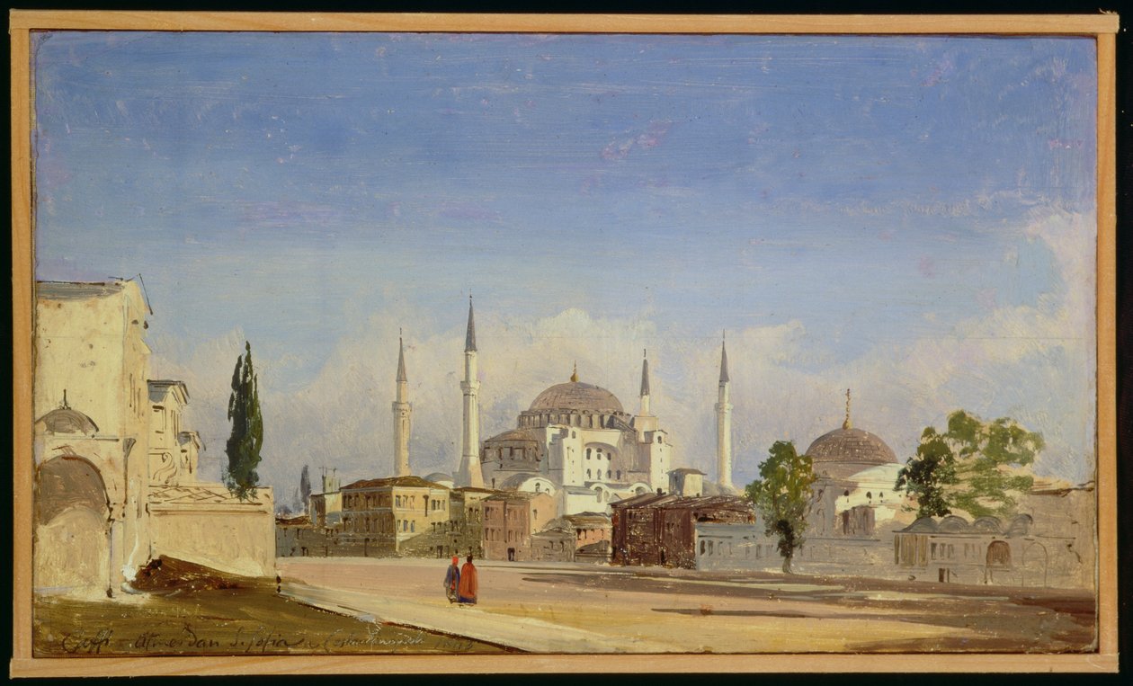 آيا صوفيا ، القسطنطينية ، 1843 بواسطة إيبوليتو كافي