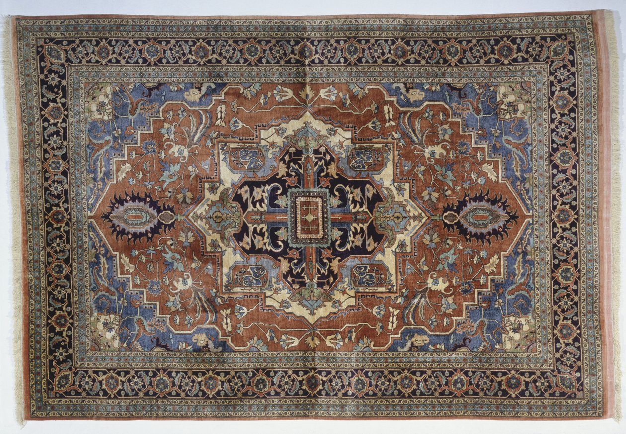Heriz carpet (silk) بواسطة المدرسة الإيرانية