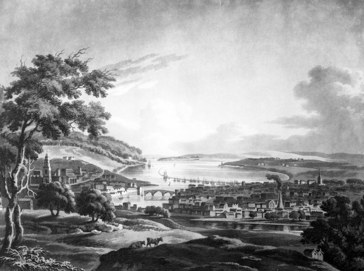 مدينة كورك ، 1799 (الميزوتنت) بواسطة المدرسة الايرلندية