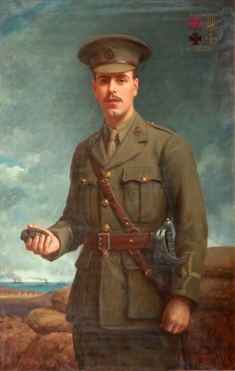 الملازم الثاني ألفريد فيكتور سميث ، VC ، 1916 بواسطة إسحاق كوك