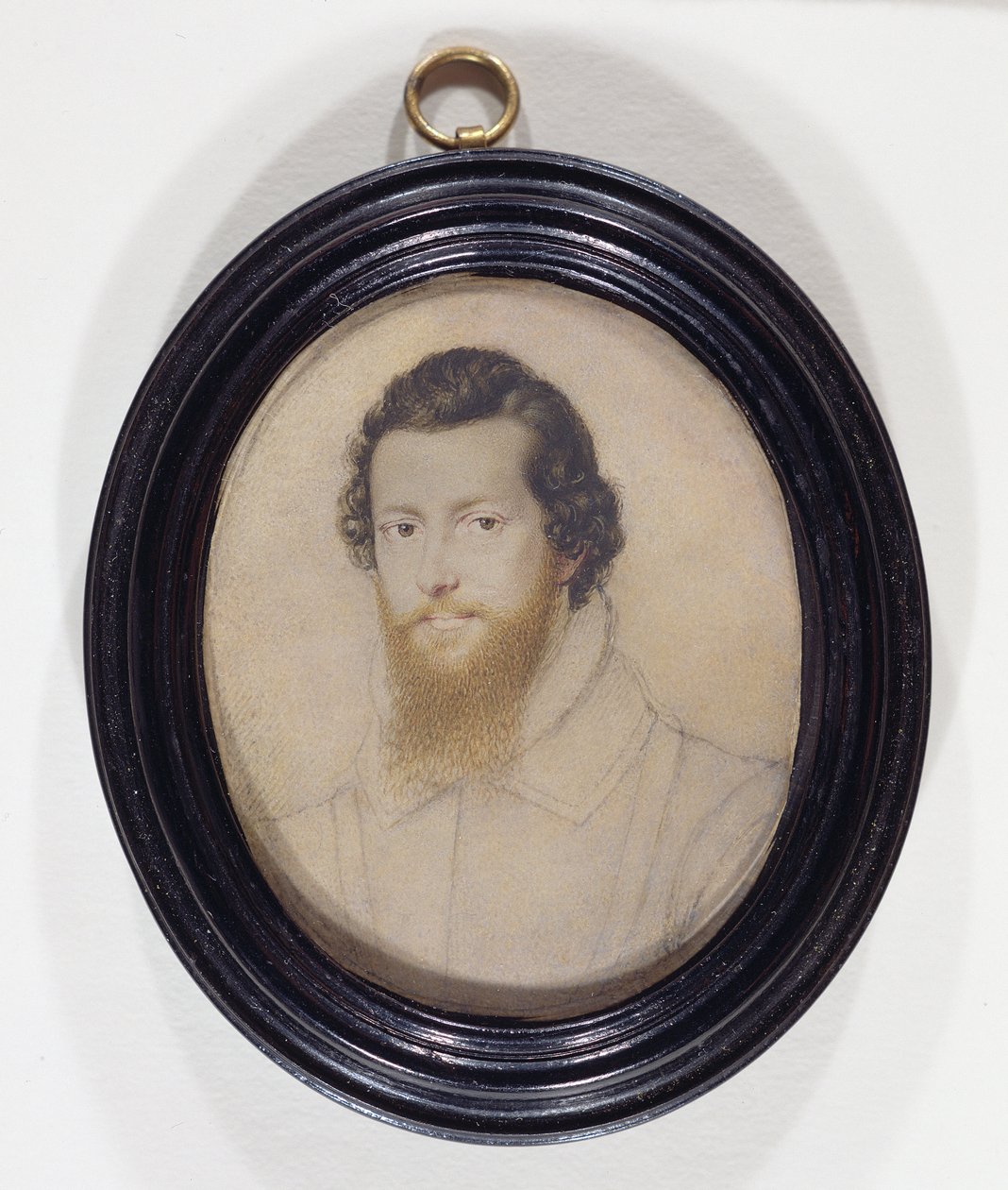 روبرت ديفيروكس ، إيرل ثاني لـ Essex ، KG (1566-1601) (الغواش والحبر على الرق الموضوعة على البطاقة) بواسطة إسحاق أوليفر