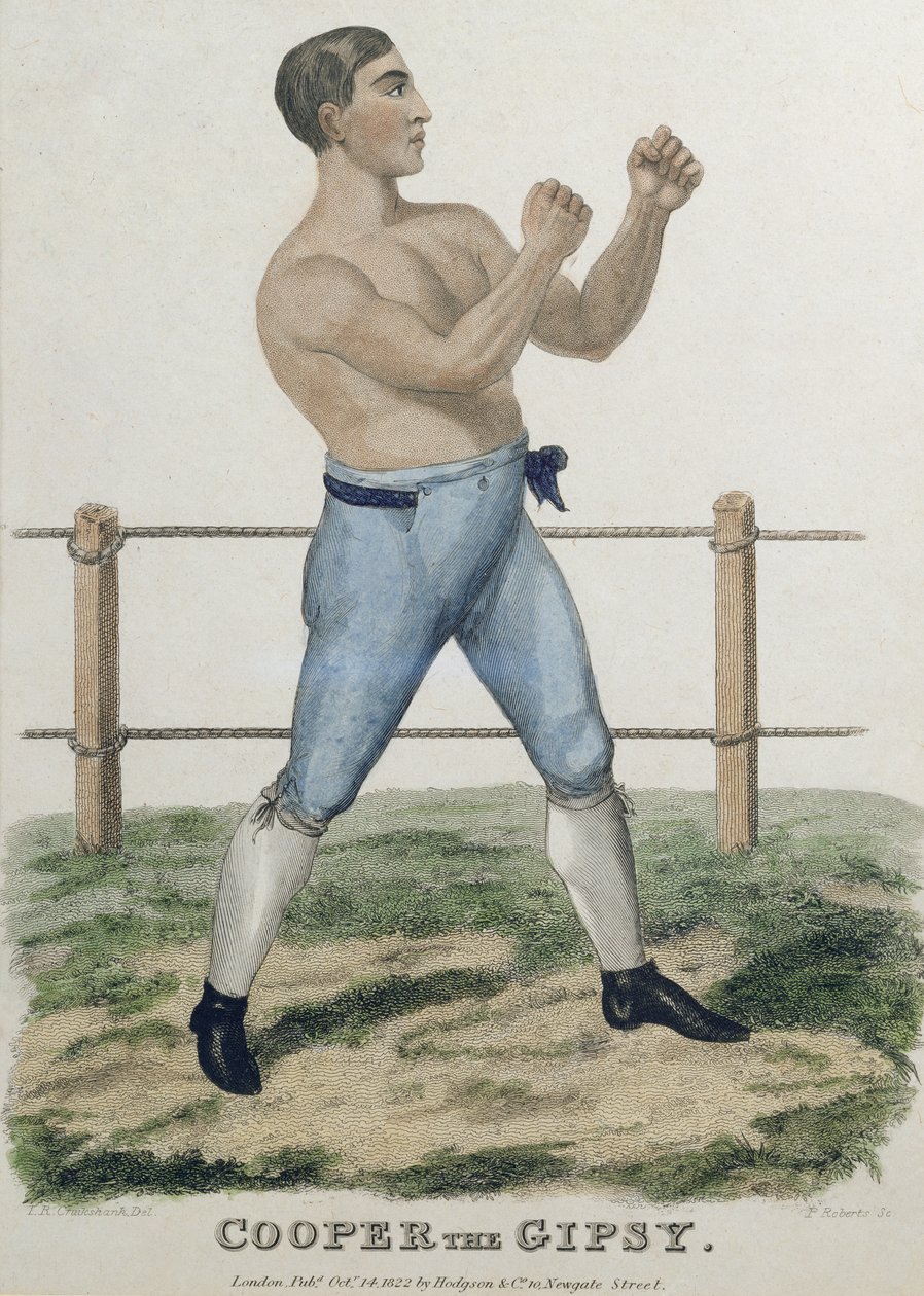 كوبر الغجري ، نقش ب. روبرتس ، نشر عام 1822 بواسطة إسحاق روبرت كروكشانك
