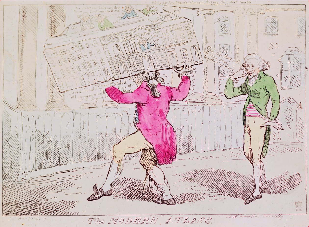 الأطلس الحديث ، نشرته SW Fores ، 1791 (نقش يدوي) بواسطة إسحاق روبرت كروكشانك