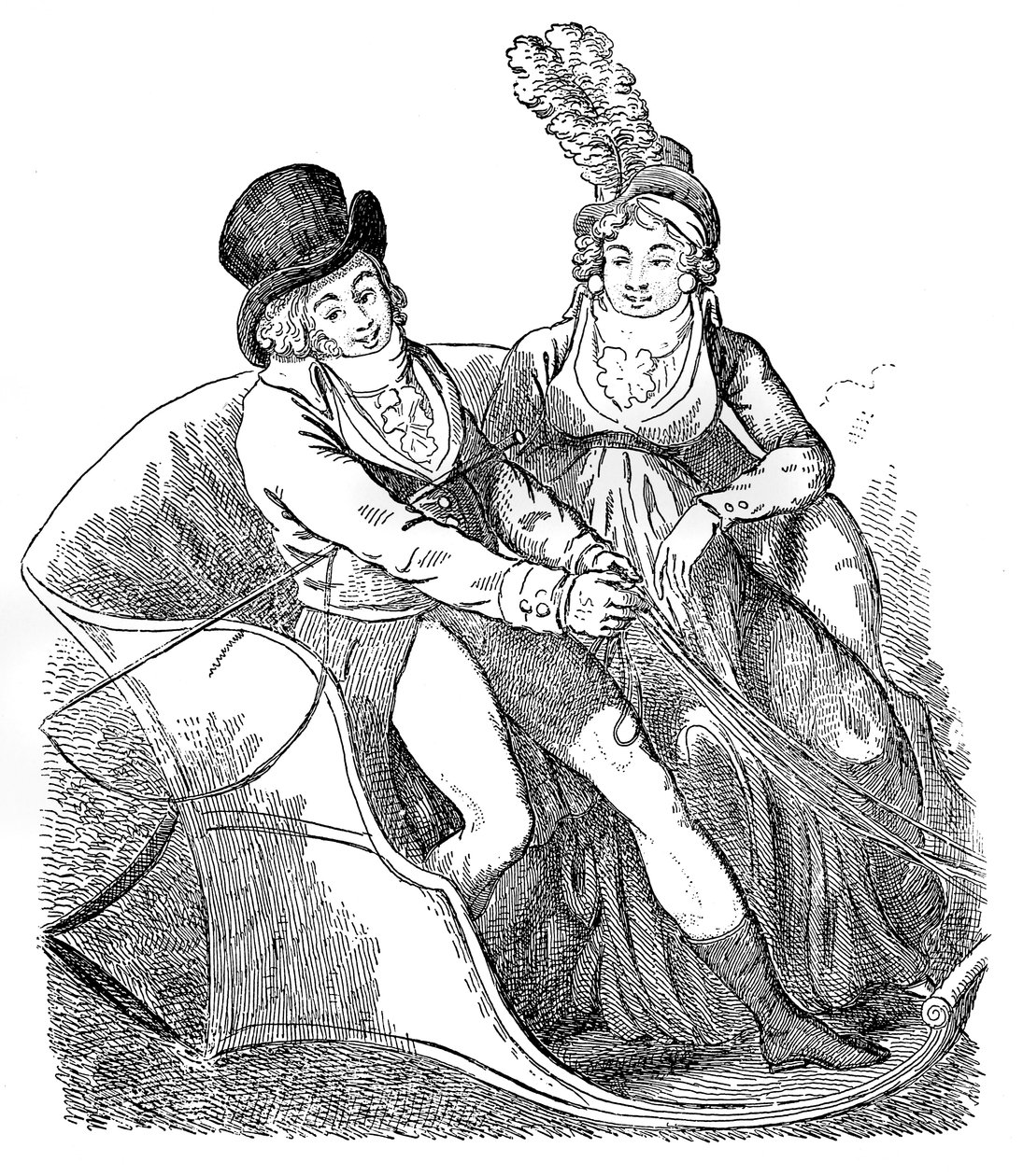 طائر الحسون وعشيقته ، 1796. بواسطة إسحاق كروكشانك