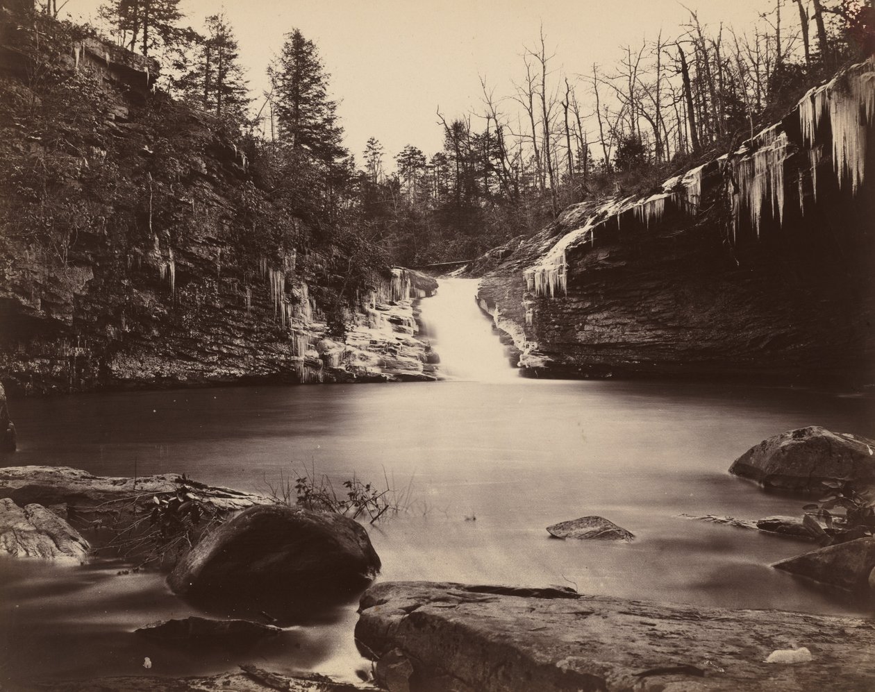 بحيرة لولا ، أبر فولز ، جبل لوكأوت ، جورجيا ، 1864-1865. بواسطة إسحاق هـ. بونسال
