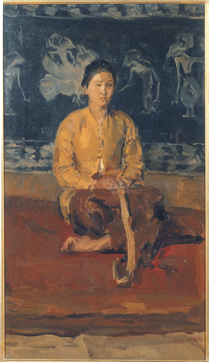 امرأة جاوية جالسة ، حوالي عام 1916 (زيت على قماش) بواسطة إسحاق إسرائيل