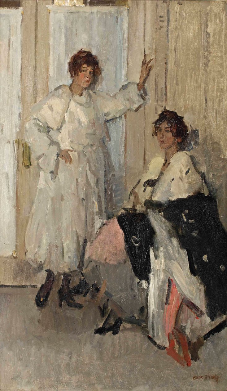 العارضتان Ippy و Gertie في Hirsch ، أمستردام ، حوالي 1915-17 (زيت على قماش) بواسطة إسحاق إسرائيل