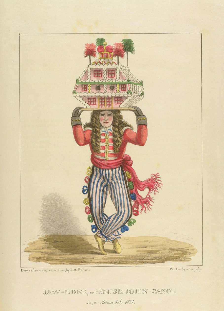 Jaw-Bone ، أو House John-Canoe ، اللوحة 3 من "Sketches of Character ..." ، 1838 بواسطة إسحاق منديس بيليساريو